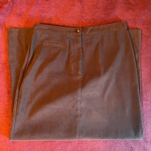 Orvis faux suede feeling petite maxi skirt